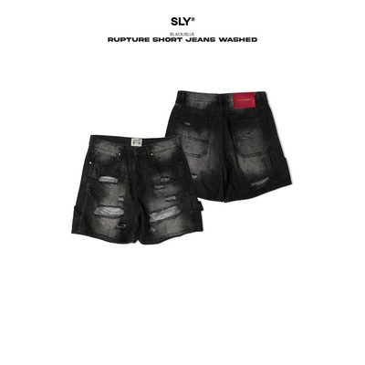 Quần Short Jeans Nam SLY SCAR Black