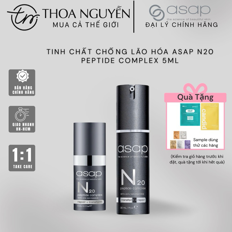 [Đại lý chính hãng] Tinh chất chống lão hóa ASAP N20 Peptide Complex