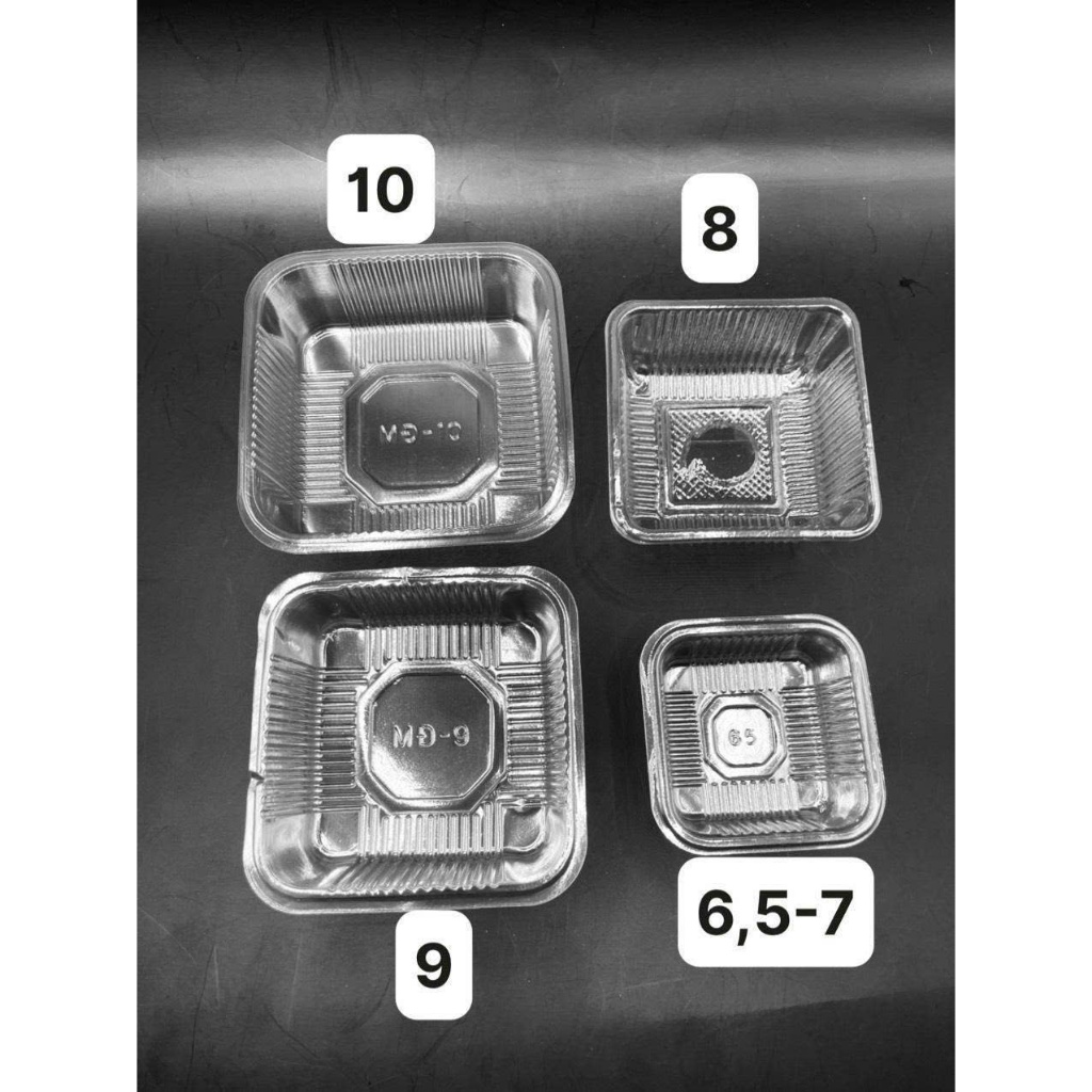 1000 khay nhựa trong đựng bánh trung thu các size 50-300g
