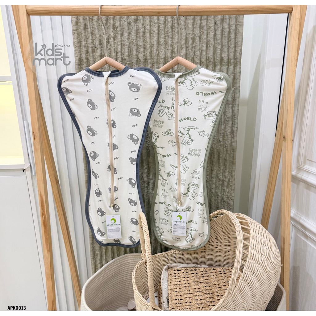 Anmina - Nhộng họa tiết sợi tre cho bé sơ sinh APK0013