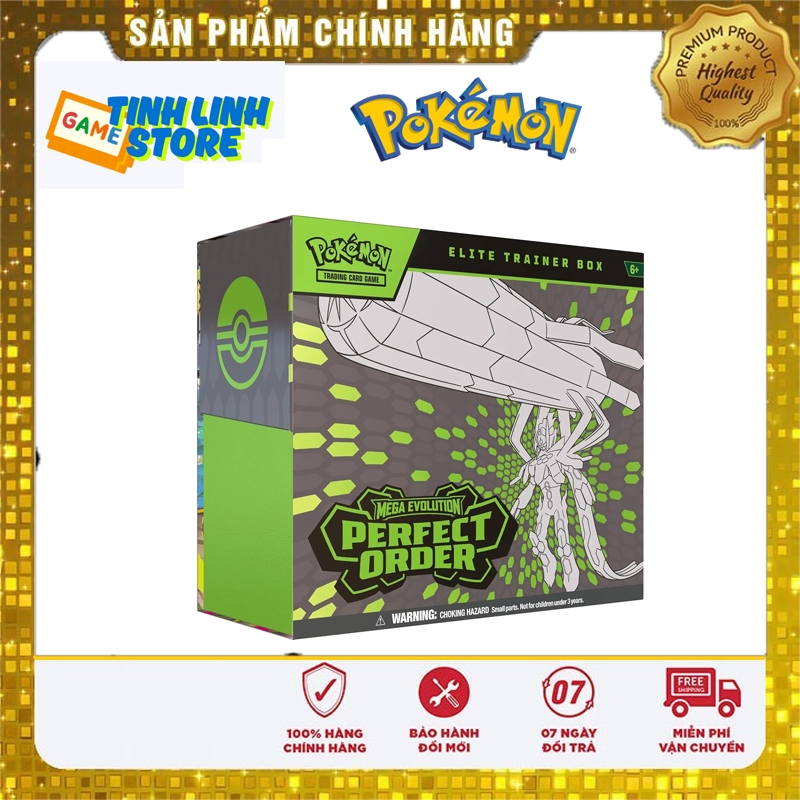 Hộp Bài Pokémon TCG: Mega Evolution Perfect Order Elite Trainer Box (ETB) Chính Hãng