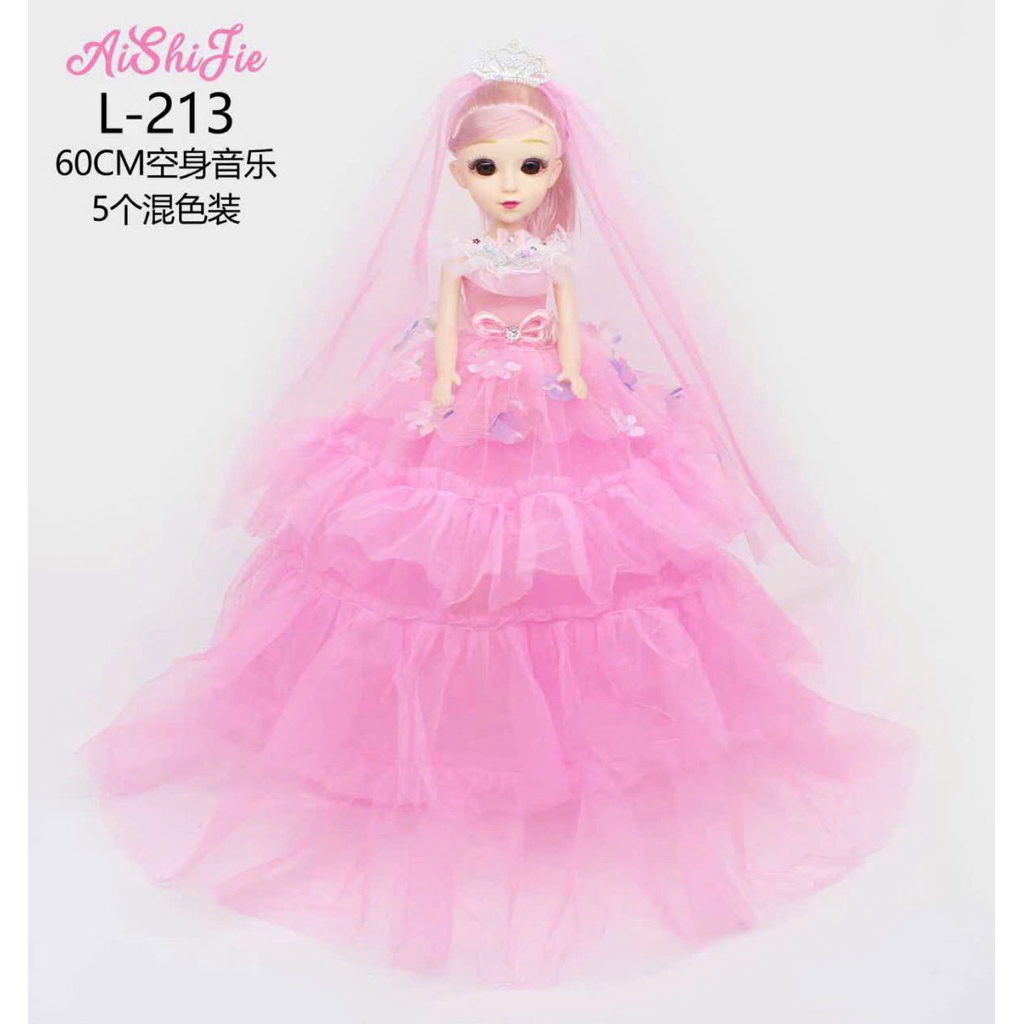 Búp Bê Thiên Thần 60CM Có Nhạc 🌸 Mắt To Váy Công Chúa Siêu Đẹp
