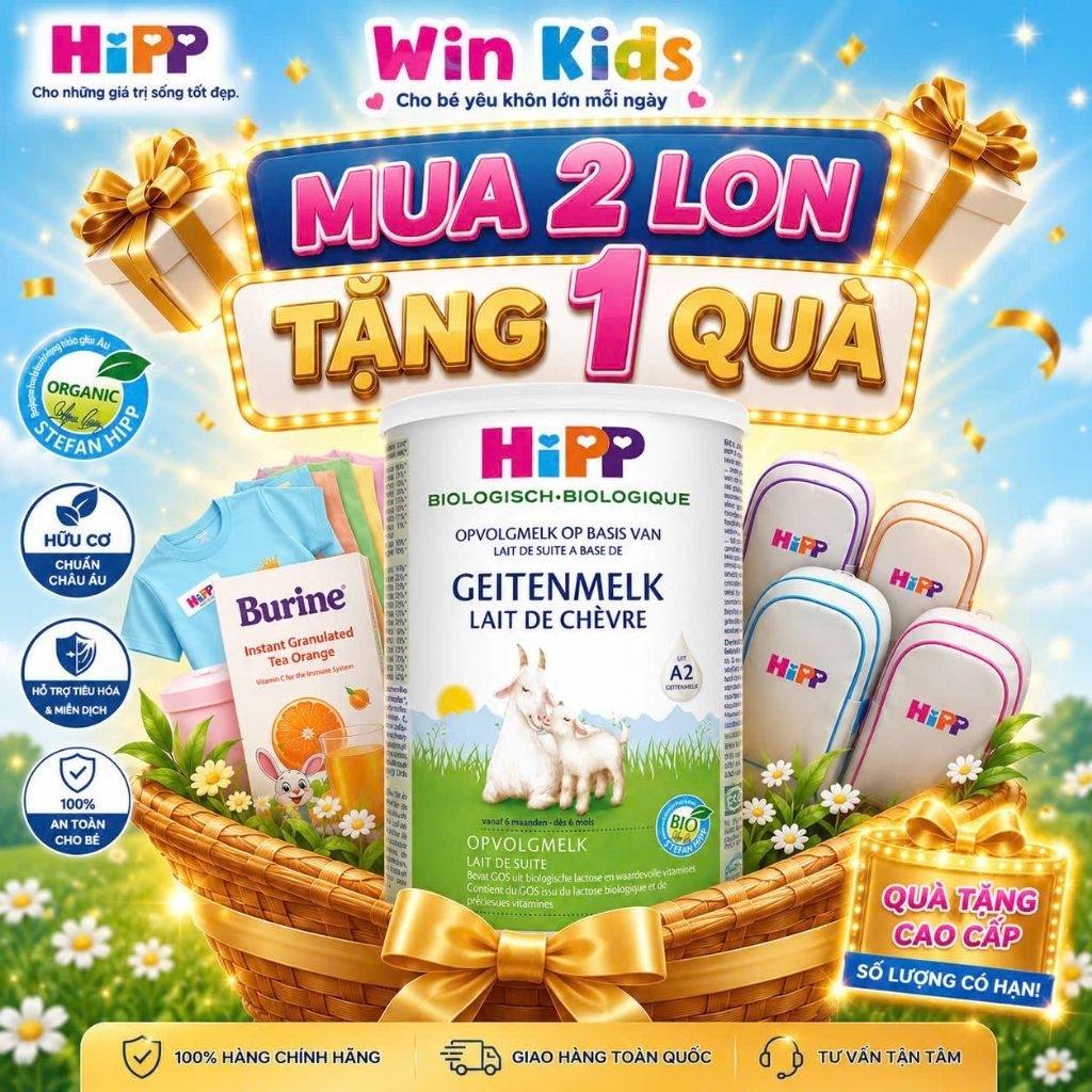 Sữa dê HiPP 1, 2 Organic 400g