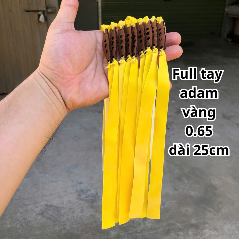[ combo 5-10 bộ ] dây full adam vàng 0.65 kéo hết tay dài 25cm , dây hãng adam 2 lớp chơi siêu chuẩn