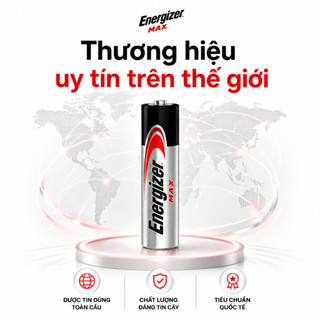 PIN TIỂU AAA ENERGIZER MAX E92, PIN 3A Siêu Bền, An toàn không thuỷ ngân - Hàng chính hãng