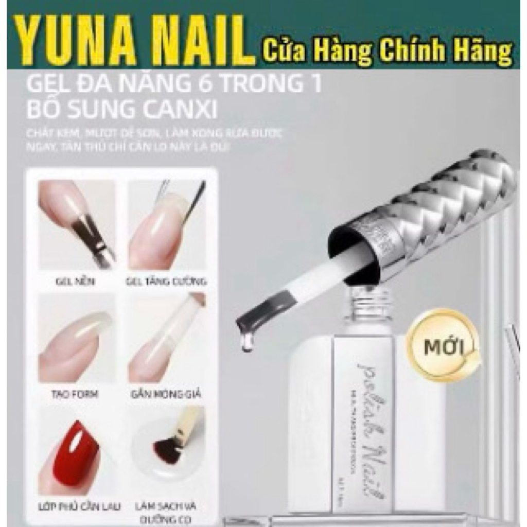 Gel đa năng 6 in 1 Annies, glue 6in1 Gel dán móng, base up móng, cứng móng, úp móng, ẩn hoa khô - YU