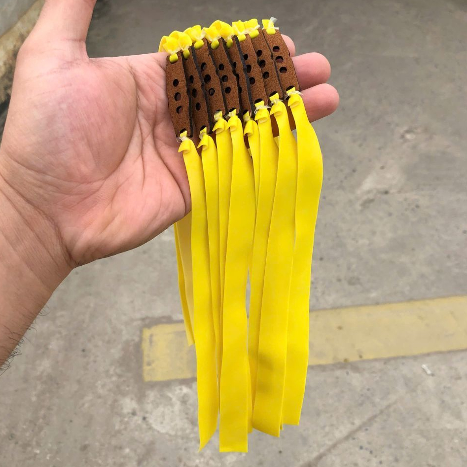 (siêu rẻ) 5-10 dây Full adam vàng 0.65mm dài 25cm , dây thun chơi full adam vàng hãng adam cao cấp