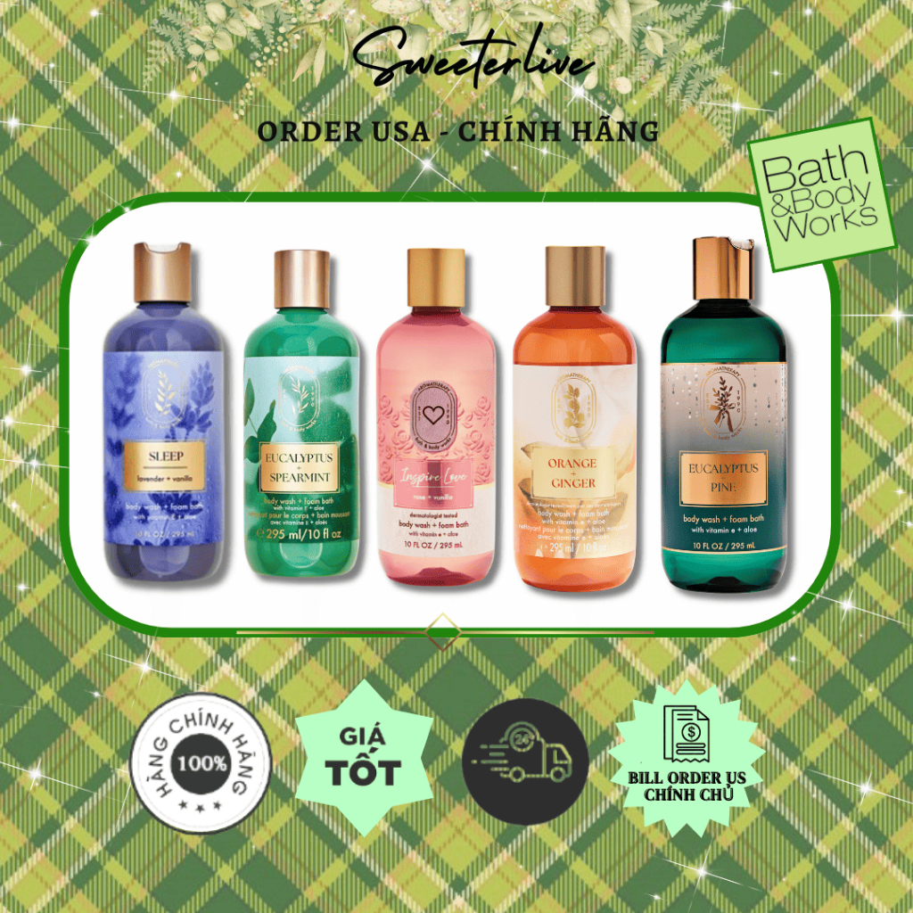 [Bill US] SỮA TẮM THƯ GIẢN AROMA BATH AND BODY WORKS