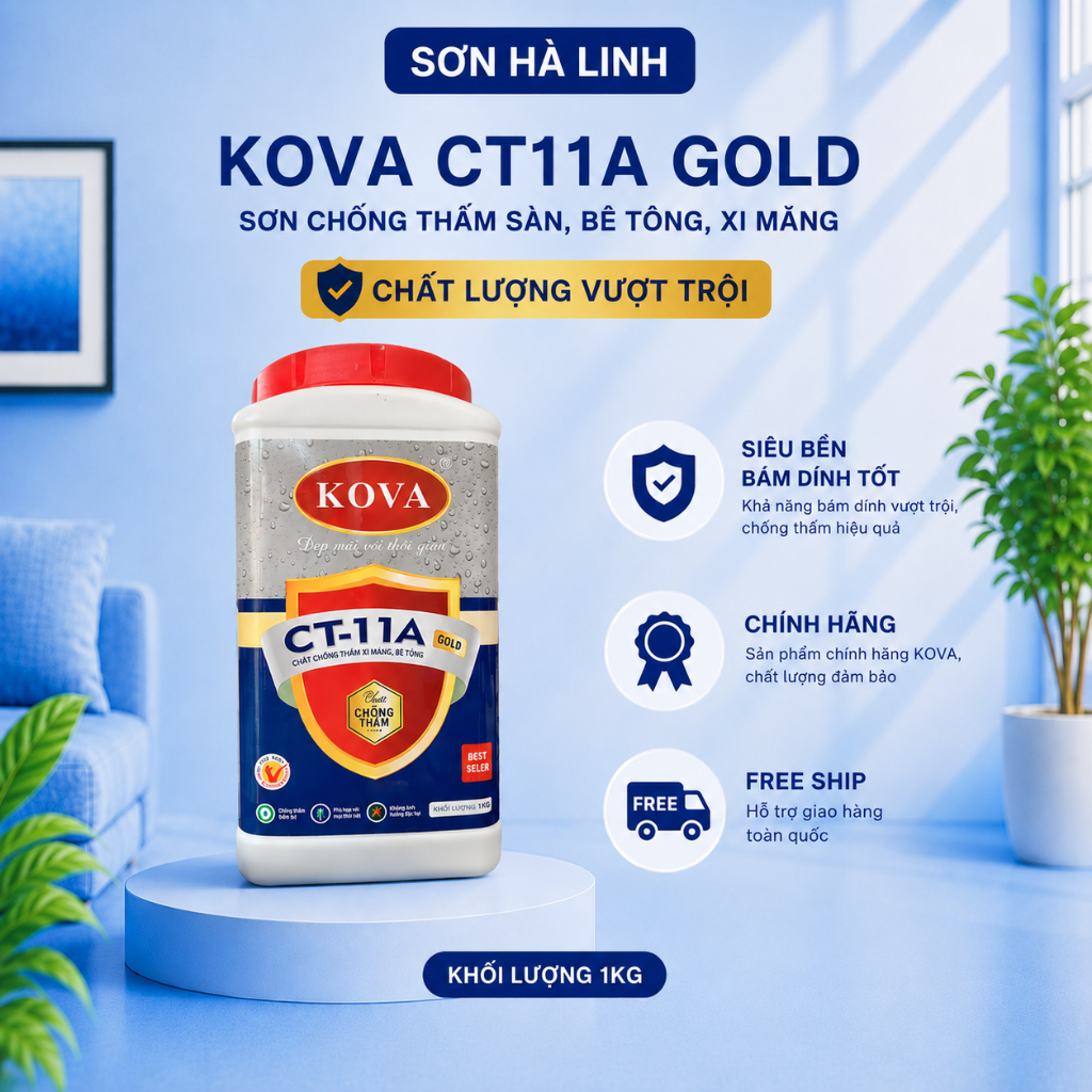 Chất chống thấm tường nhà Kova CT11A - 1KG