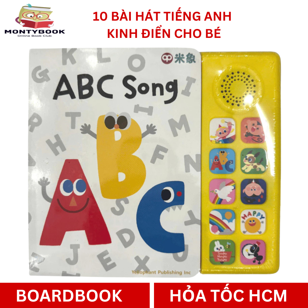 Sách Nhạc Tiếng Anh ABC Song Giúp Bé Cùng Học Qua 10 Bài Hát kinh điển