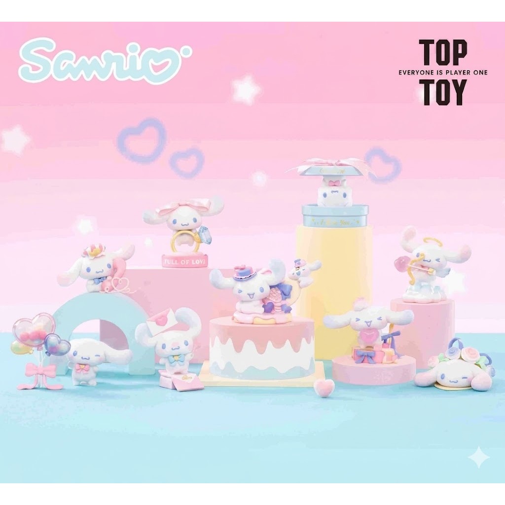 [CHÍNH HÃNG] Blindbox TOPTOY Sanrio Cinnamoroll Full of Love Series - Mô Hình Cinnamoroll Siêu Ngọt 