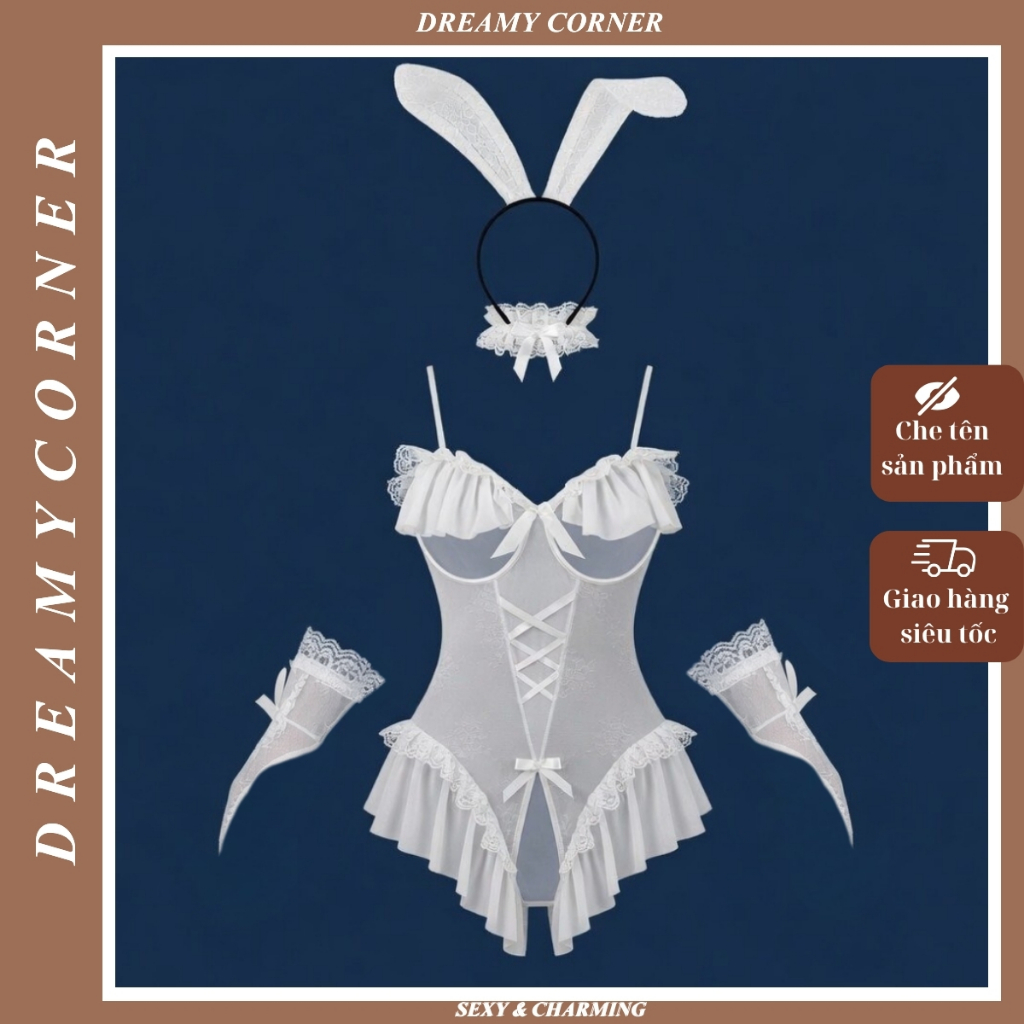 Đồ Ngủ Nữ Sexy JS11 Cosplay Thỏ Bunny Bodysuit Quyến Rũ Gợi Cảm - DreamCorner Cho Đêm Tình Yêu
