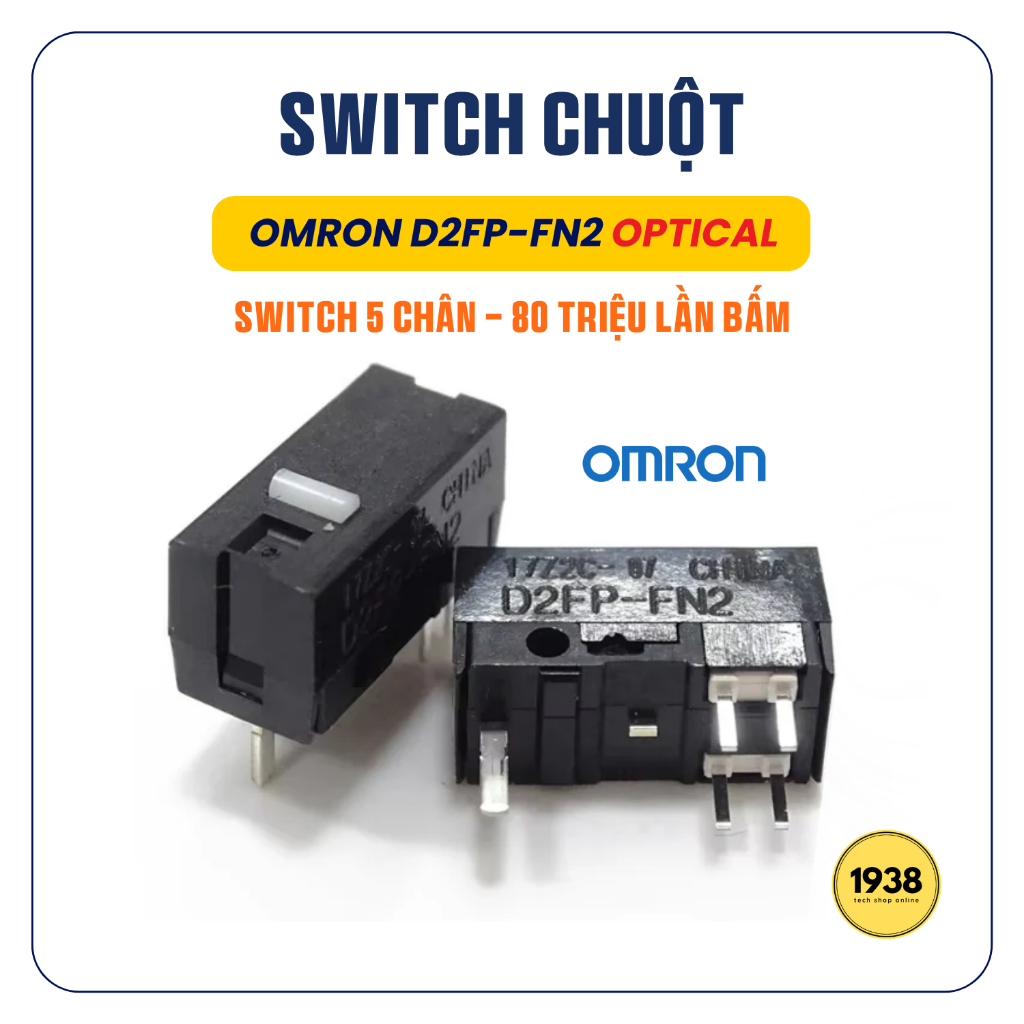 Nút Click Chuột Omron D2FP-FN2 - Thay Thế Chuột GPro X Superlight 2, G502X, ROG Gladius 3