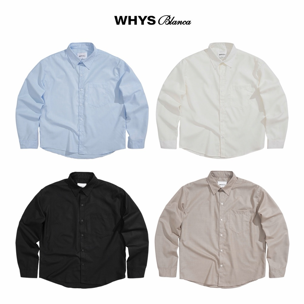 WHYS SHIRT BASIC - Áo sơmi trơn Whys blanca.
