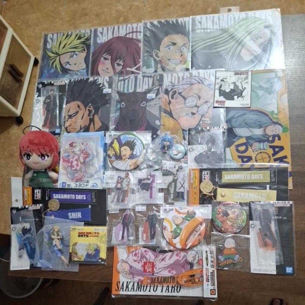 Tổng hợp goods standee, badge,...Sakamoto Days