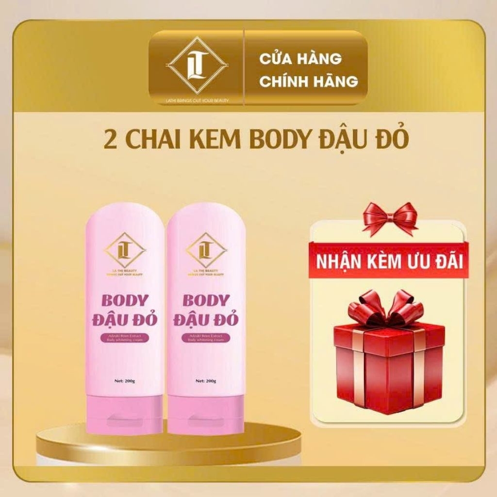 [cô ba họ la]|combo| 2 hỘP KEM BODY ĐẬU ĐỎ DƯỠNG SÁNG DA|TẶNG| 1Ủ TRẮNG BODYMASK SILK BODY VIP X3 30