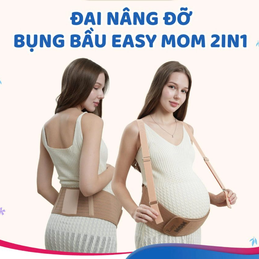 (Hỏa Tốc HCM) Đai nâng đỡ bụng bầu Easy MOM 2in1