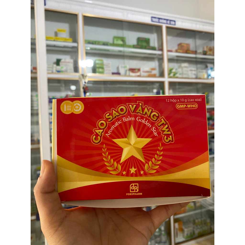 CAO SAO VÀNG TW3 10G HỘP TO 12 HỘP x 10G-DẦU CÙ LÀ