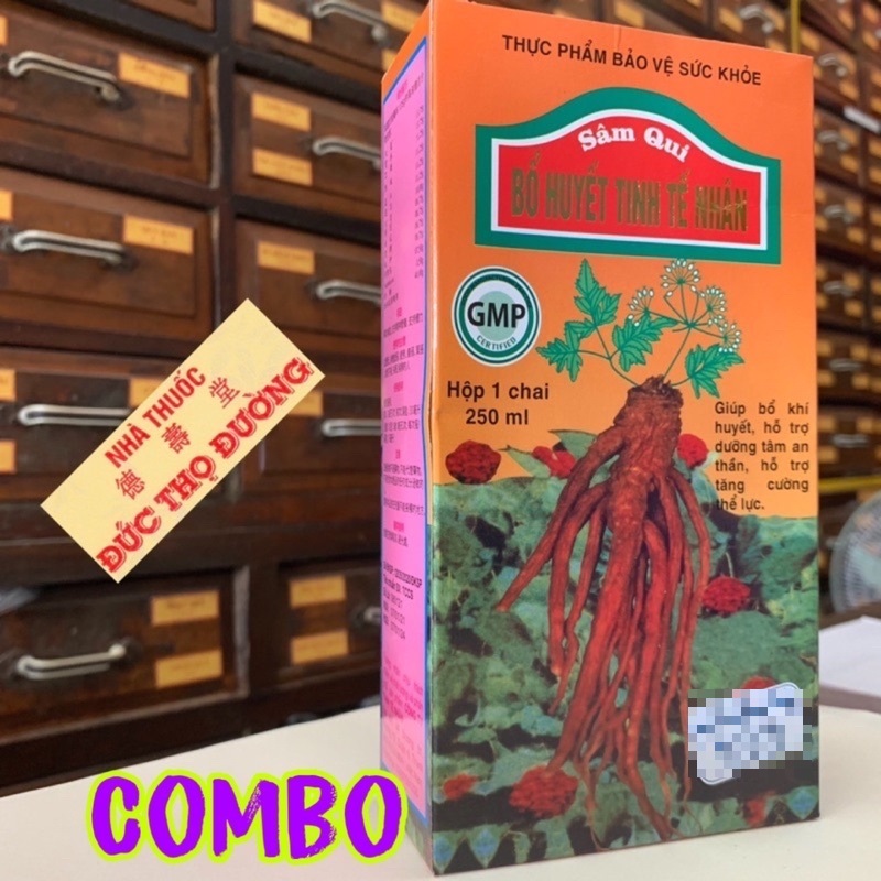 Sâm Qui Bổ Huyết Tinh Tế Nhân - Bồi bổ sức khỏe chai 250ml