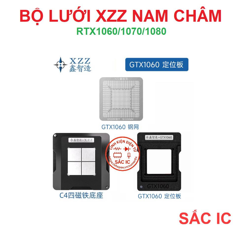 [LUOI][4] Bộ lưới nam châm XZZ khò nóng trực tiếp - GTX1060 GTX1070 GTX1070TI GTX1080 1060 1070 1080