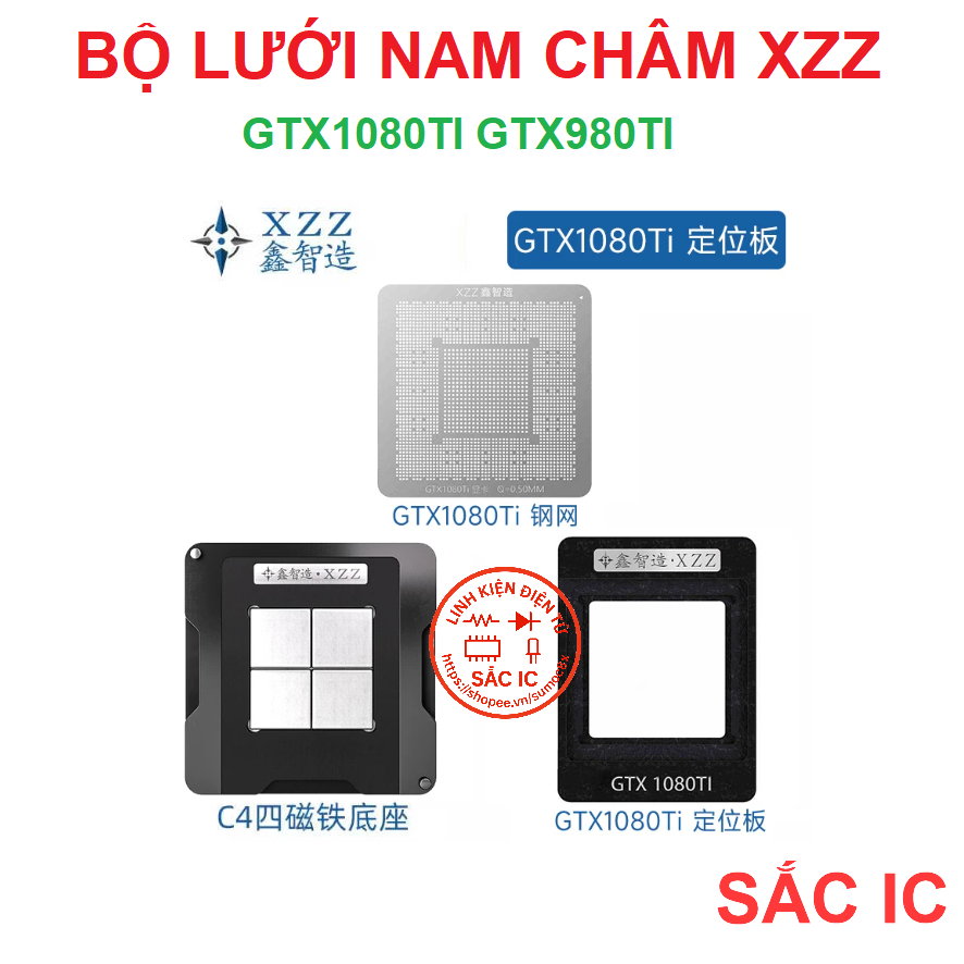 [LUOI][5] Bộ lưới làm chân XZZ khò nóng trực tiếp - GTX1080TI GTX980TI 1080TI 980TI 1080 980