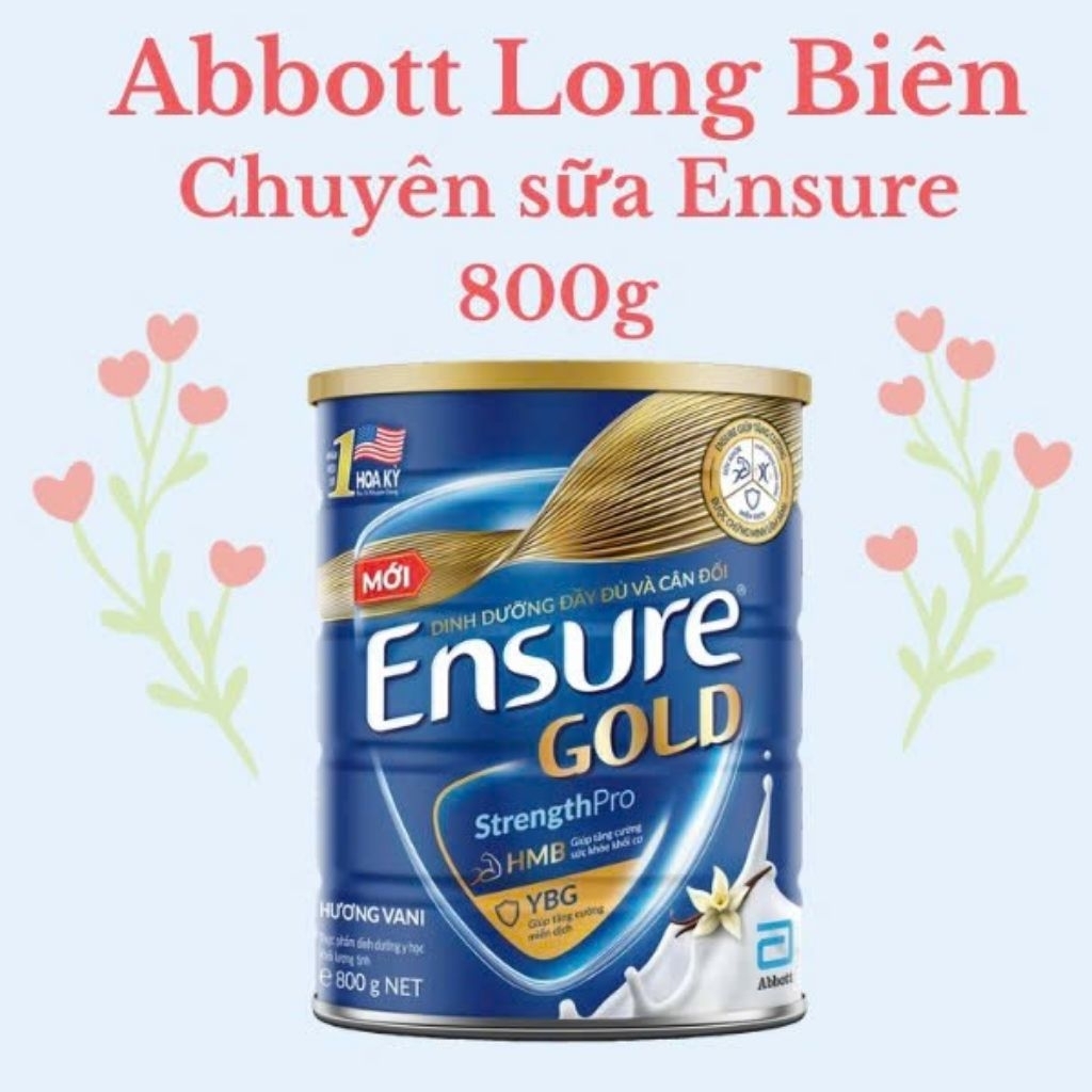 Sữa bột Ensure Gold Abbott hương vani 800g