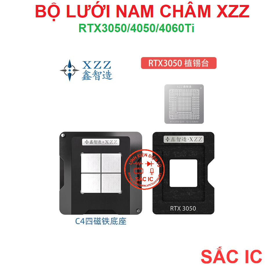 [LUOI][7] Bộ lưới nam châm XZZ CHINAFIX khò nóng trực tiếp - RTX3050 RTX4050 RTX4060TI 3050 4050 406