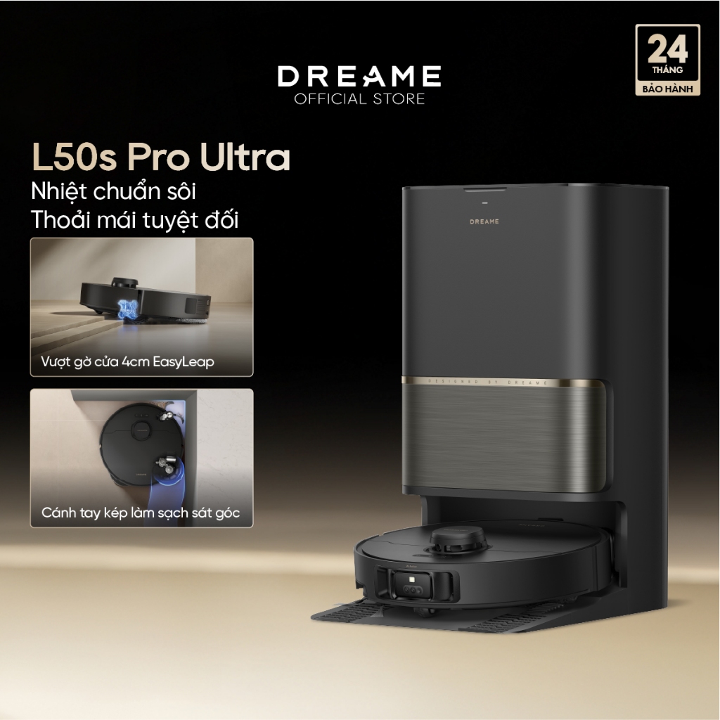 Dreame L50s Pro Ultra/ L50 Ultra CE Robot hút bụi thông minh | lực hút đến 30.000Pa | giặt giẻ nước nóng | BH 24 tháng | BigBuy360 - bigbuy360.vn