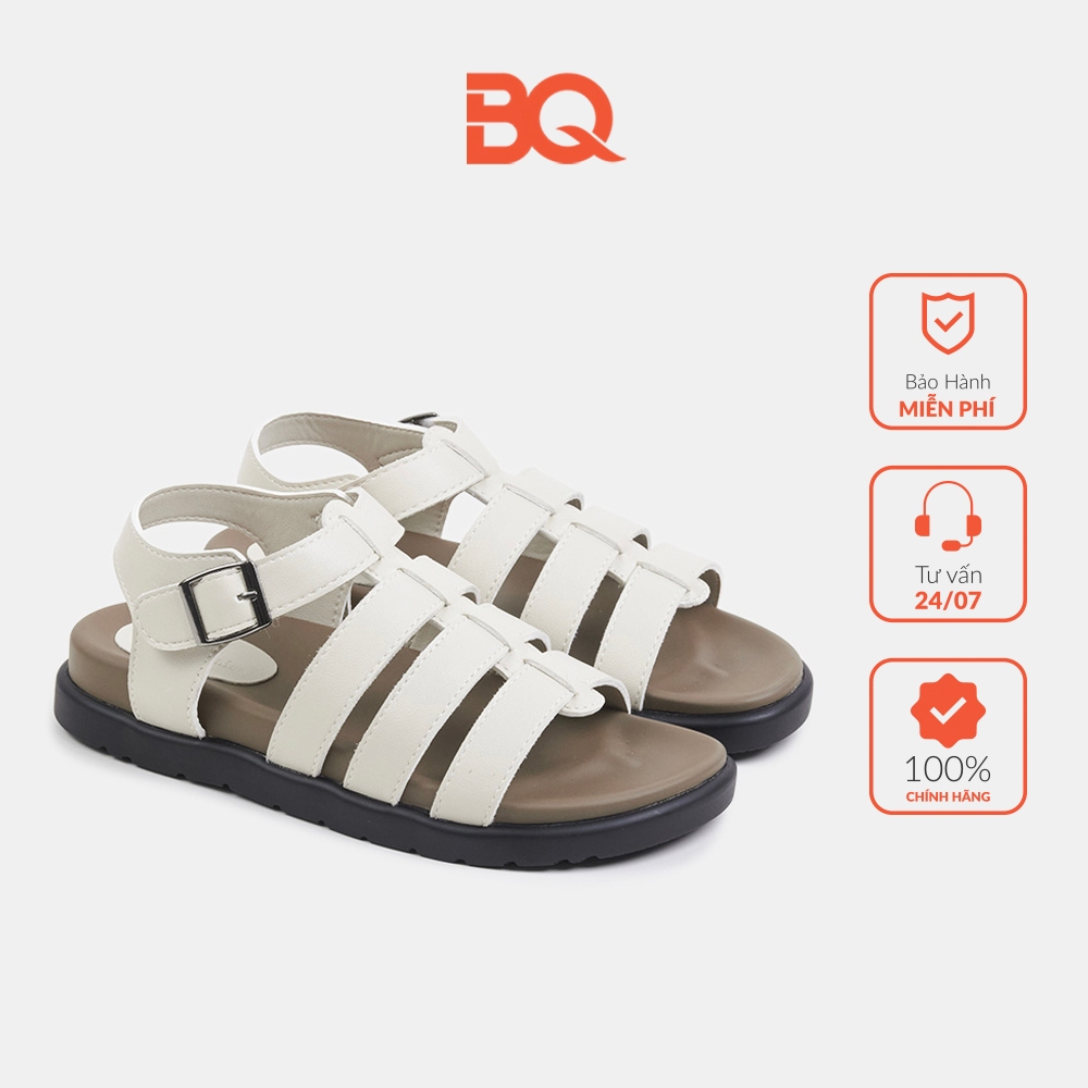 Giày sandal nữ đế bằng kiểu dáng rọ thời trang BQ SDW0173