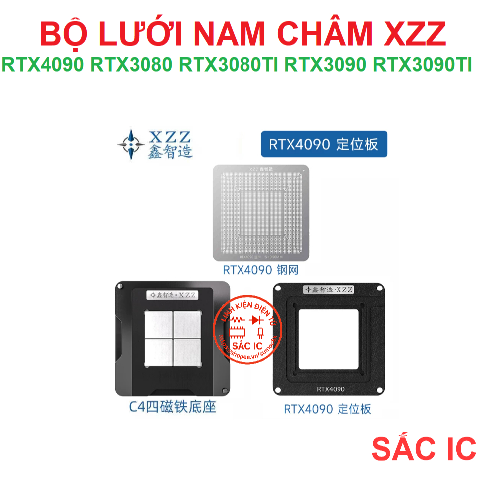 [LUOI][10] Bộ lưới nam châm XZZ CHINAFIX khò nóng trực tiếp RTX4090 RTX3080 RTX3080TI RTX3090 RTX309