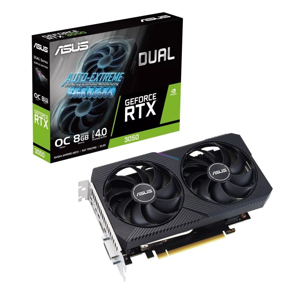 Card Màn hình Asus Dual RTX 3050 6GB Chính Hãng