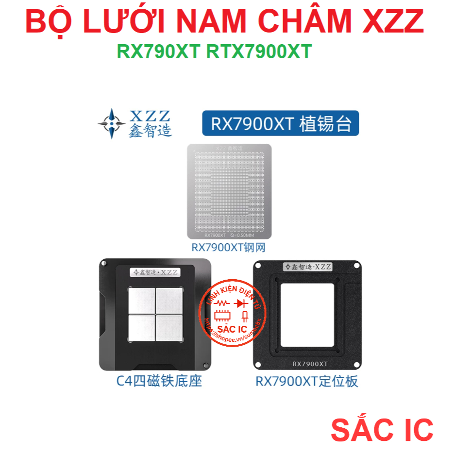 [LUOI][13] Bộ lưới nam châm XZZ CHINAFIX khò nóng trực tiếp - RX790XT RTX7900XT 7900
