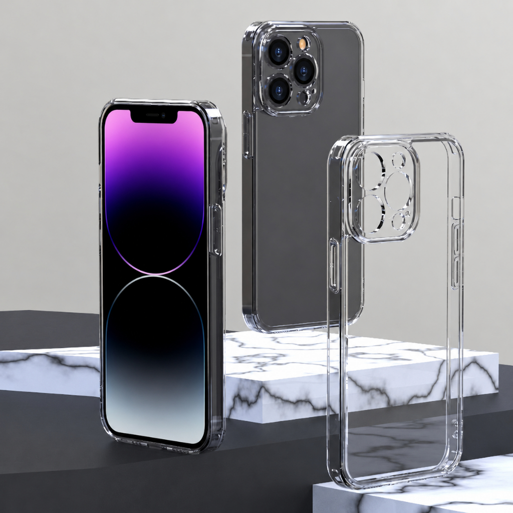 ỐP LƯNG KÍNH Trong Suốt CAO CẤP Không Ố Chống Ố Vàng Chống Xước Bảo Vệ Camera iphone 18 17 PRO MAX 16 PROMAX 15 14 13 12