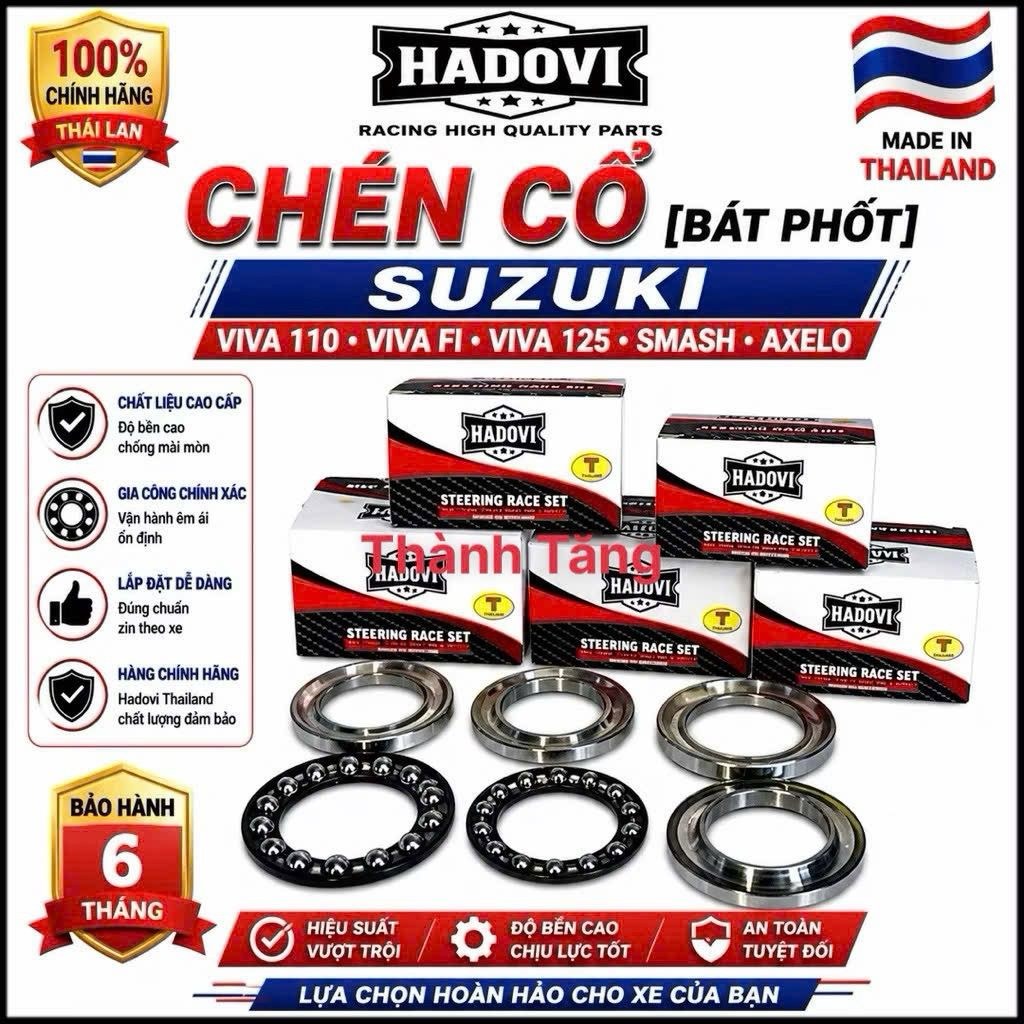Chén cổ[bát phốt] Suzuki viva 110,viva fi,viva 125,Smash,axelo Hadovi Thailand