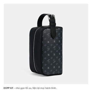 Túi Da Đựng Đồ Chăm Sóc Cá Nhân Leonardo Da Microfiber Cao Cấp Dopp Kit