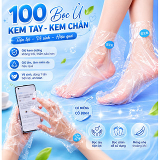 [VietNam] 100 Bọc Nilong Ủ Chân, 100 Bọc Ủ Tay Dưỡng Trắng Da