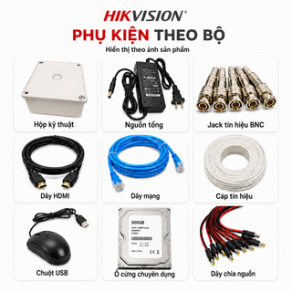 Trọn Bộ Camera 4 Mắt Hikvision 2.0MP Full HD