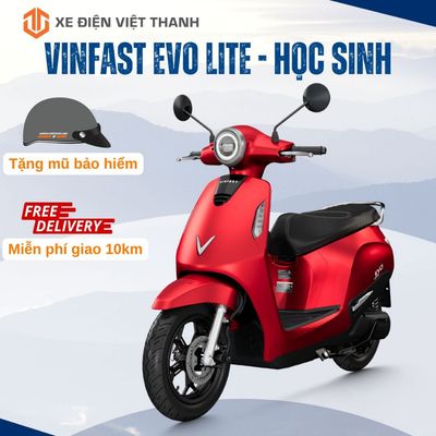 [Nhận ở HCM] Xe máy điện Evo Lite kèm sẵn 1 pin - học sinh đi không cần bằng lái