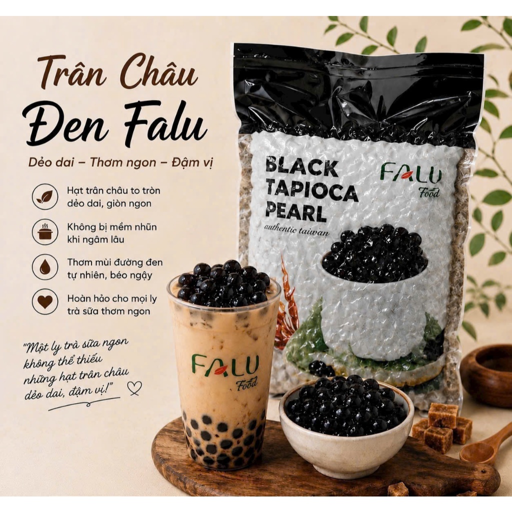 [ DATE 09/2026 ] TRÂN CHÂU ĐEN FALU 3KG ( SALE )