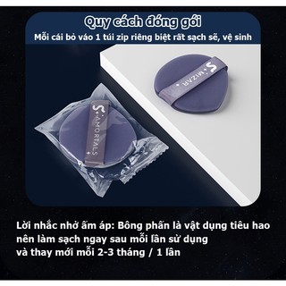 2 cái Bông phấn Cushion đa năng siêu mịn