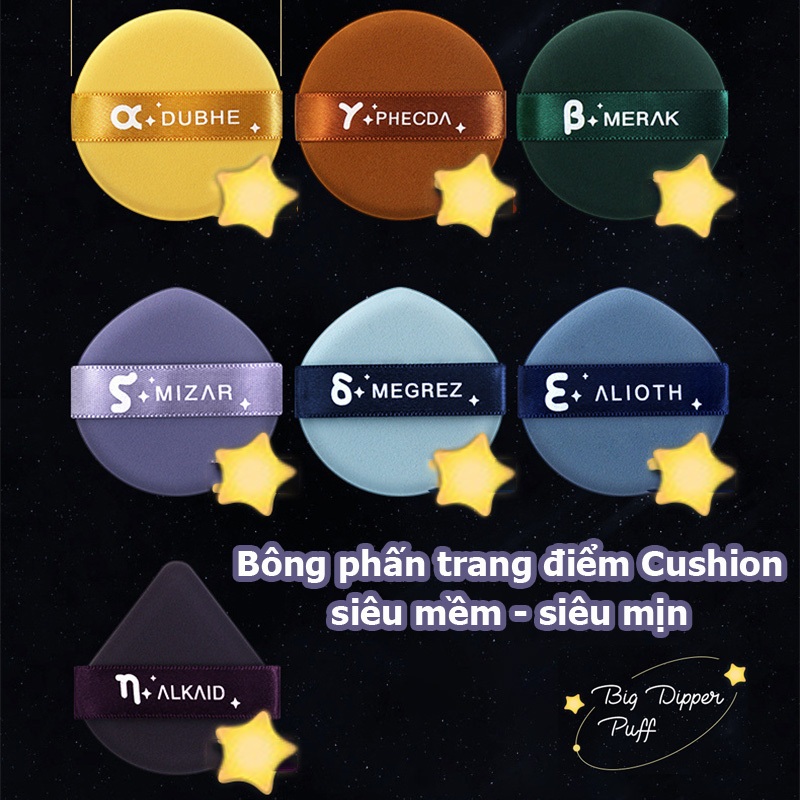 2 cái Bông phấn Cushion đa năng siêu mịn
