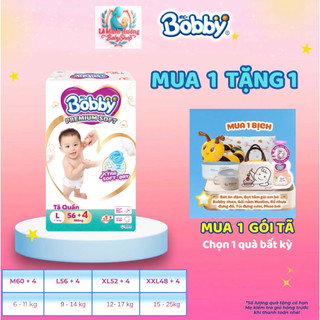 [TẶNG 1 MÓN QUÀ KHI MUA 1B TÃ ]Tã quần Bobby Premium Soft đủ size M/L/XL/XXL