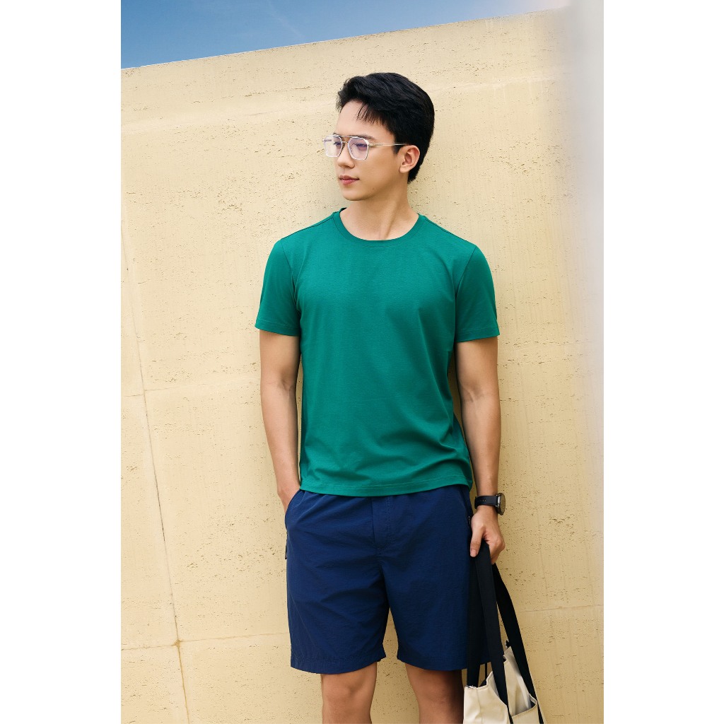Áo phông nam Dugarco cổ tròn, chất liệu cotton co giãn thoáng mát, phom regular  238TSS22135