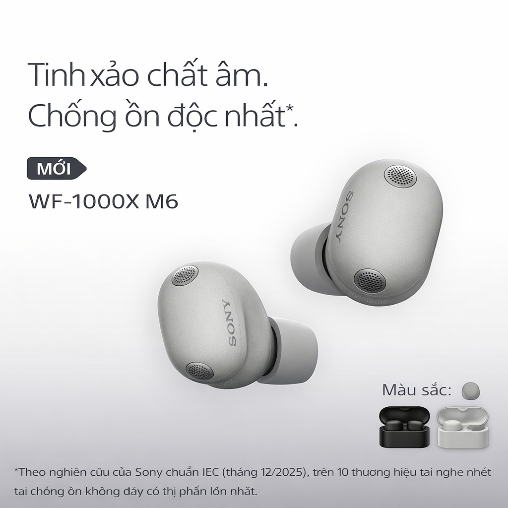[New] Tai nghe chống ồn không dây Sony WF-1000XM6 | BigBuy360 - bigbuy360.vn