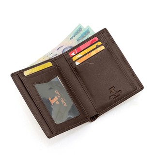 Ví đứng da bò EMO MNSW-02, chất liệu da bò Nappa mềm mại, bền bỉ, đựng vừa các loại giấy tờ, Anh Tho Leather