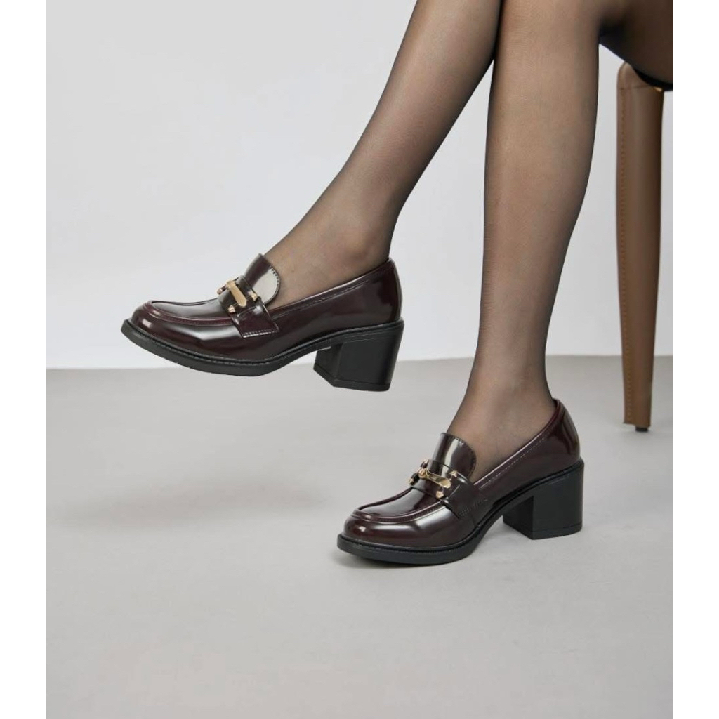 Dư xịn, Giày Loafer Nữ , Mũi vuông Đế cao xịn