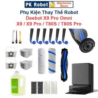 Phụ Kiện Thay Thế Robot Deebot X9 Pro Omni, X9, X9 Pro, T80S, T80S Pro/ Chổi Lăn, Chổi Cạnh, Bộ Lọc, Cuộn Lau, Túi Bụi/