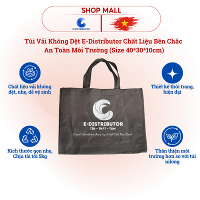 [QUÀ TẶNG KHÔNG BÁN] Túi vải E-distributor - Size 40 x 30 x 10cm