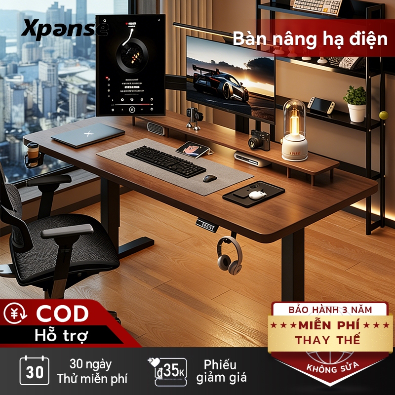 【Cập nhật hoàn toàn mới】Xpanse bàn học thông minh Bàn Làm Việc bàn_máy_tính mặt bàn gỗ bàn điều chỉnh độ cao bàn gaming
