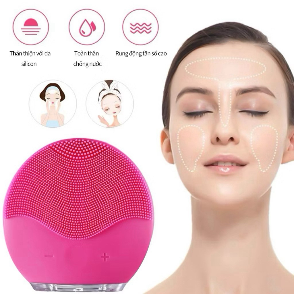 CkeyiN Máy rửa mặt sóng âm làm sạch sâu chống nước cho mọi loại da MR208M
